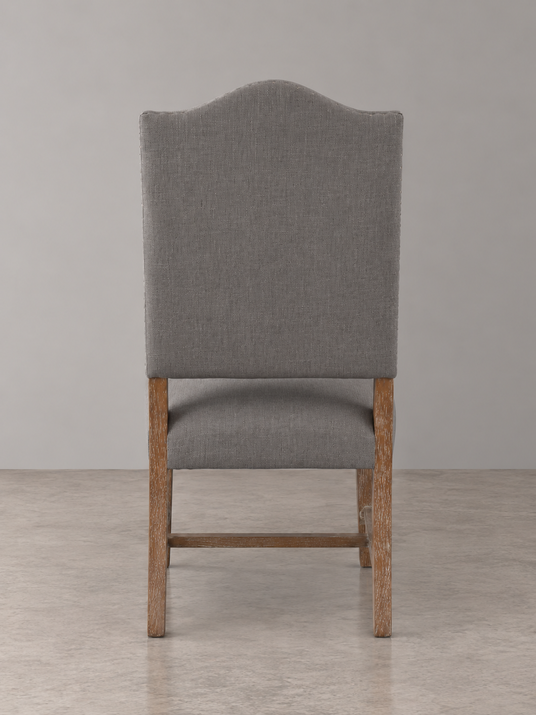 Cui Liu Grayson Upholstered Dining Kitchen Chair in Dark Grey Linen Fabric (Set of 2)