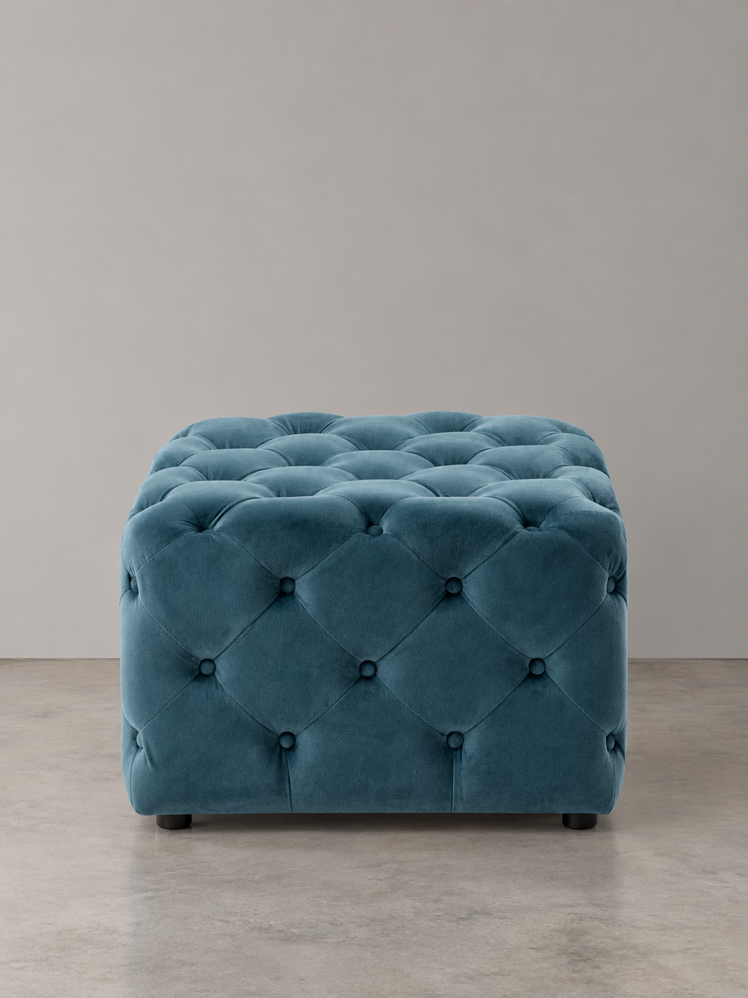 Cui Liu Everly Velvet Tufted Ottoman